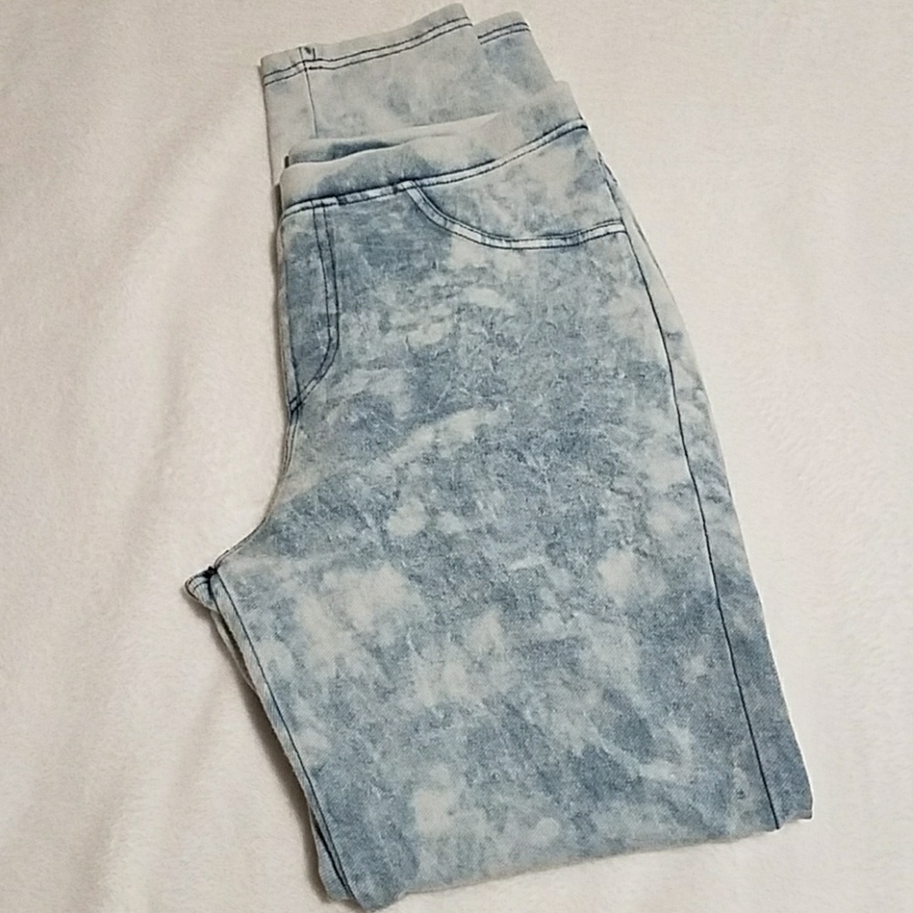 Acid Wash Jeggings